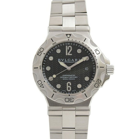 Bvlgari Men's Watch Diagono Professional Scuba Automatic Stainless Steel BVLG...